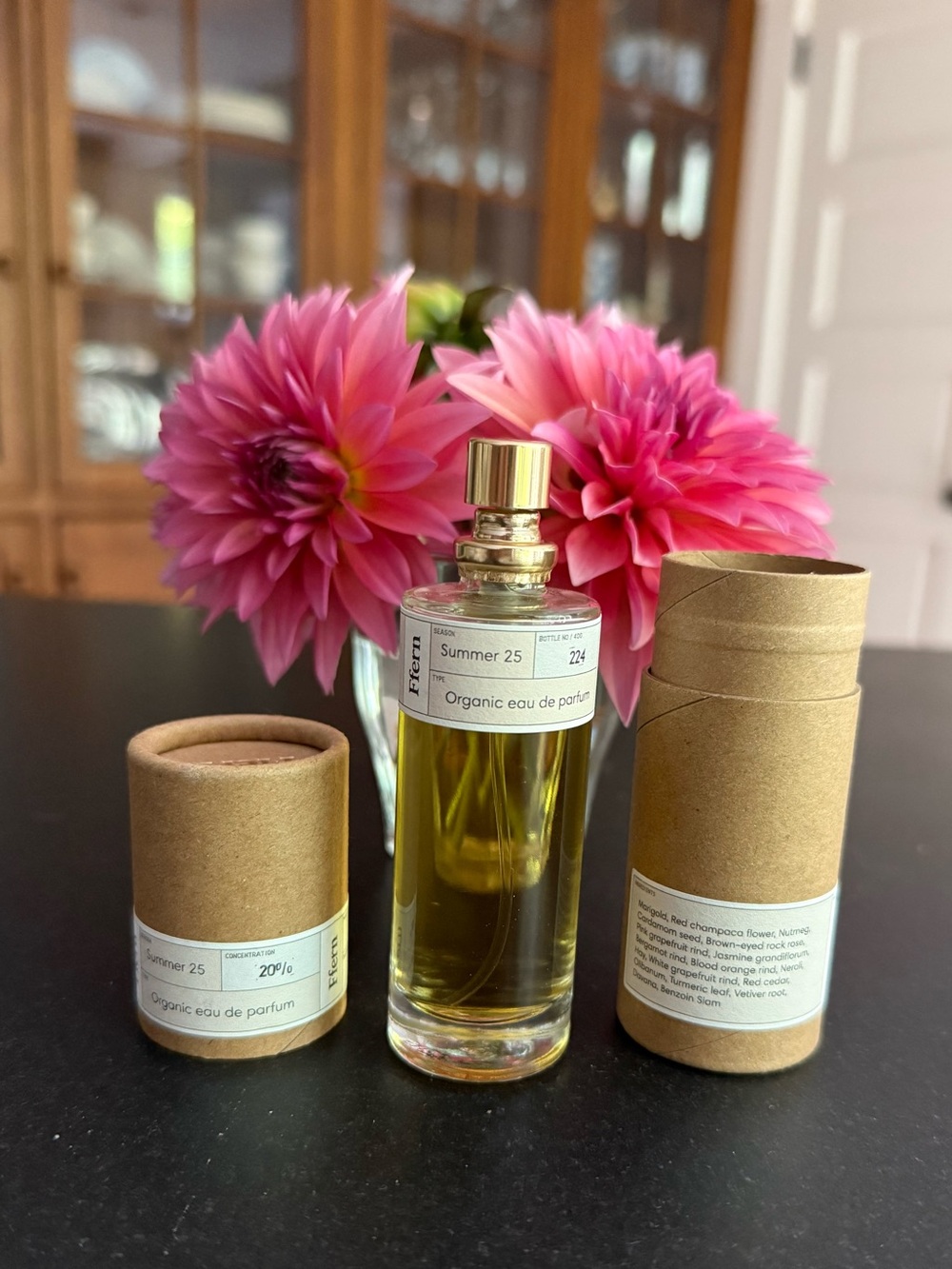 Ffern Pink Sky summer 25 Organic Eau de Parfum - spritzed twice